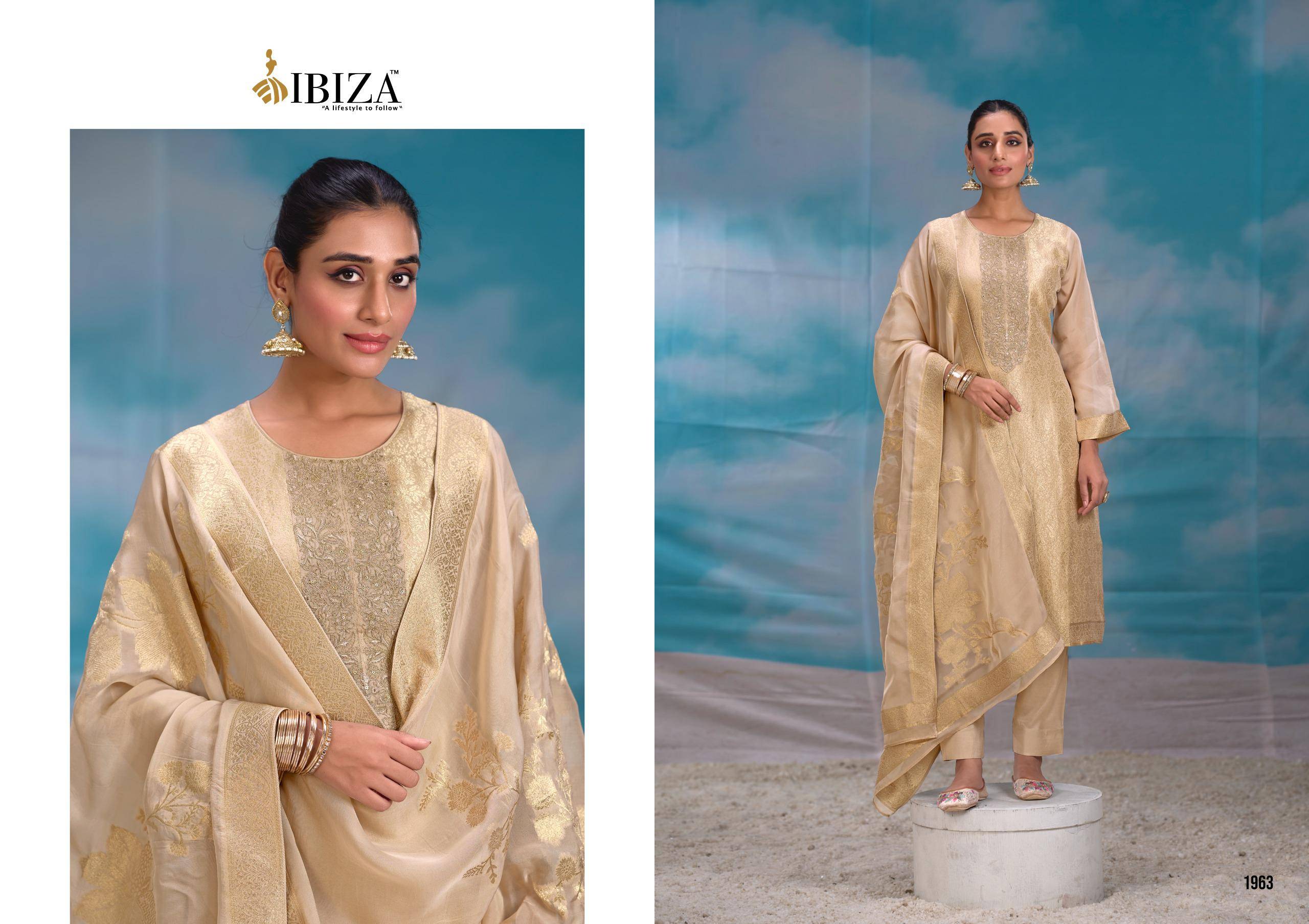 Ibiza Summer Pearls Salwar suits wholesale prices in Mumbai